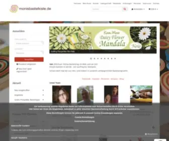 Monisbastelkiste.de(Der Bastel Online Shop für Bastelbegeisterte) Screenshot