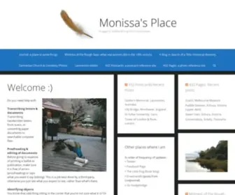 Monissa.com(A page to collect all my bits in one place) Screenshot