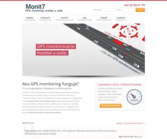 Monit7.com(Najmodernejšie GPS monitorovanie vozidiel) Screenshot