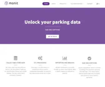 Monitdata.com(Unlock your parking data) Screenshot