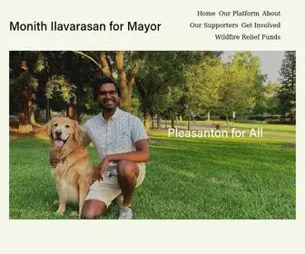 Monith4Mayor.com(Monith Ilavarasan for Mayor) Screenshot