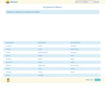 Monitor.com.mx(Empresas en México) Screenshot