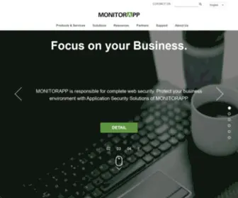 Monitorapp.com(Web application security) Screenshot