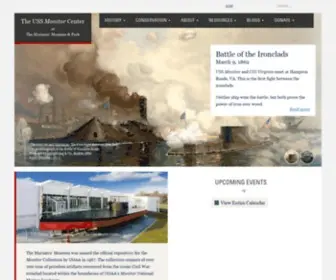 Monitorcenter.org(The USS Monitor Center) Screenshot
