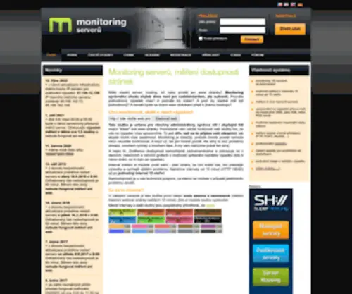 Monitoring-Serveru.cz(Monitoring serverů) Screenshot