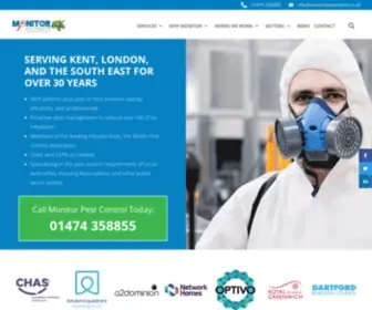 Monitorpestcontrol.co.uk(Monitor Pest Control company in Kent) Screenshot