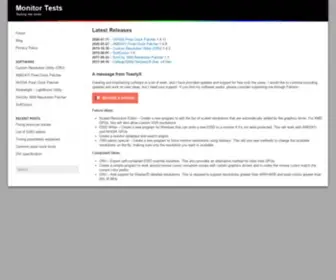 Monitortests.com(Monitor Tests) Screenshot