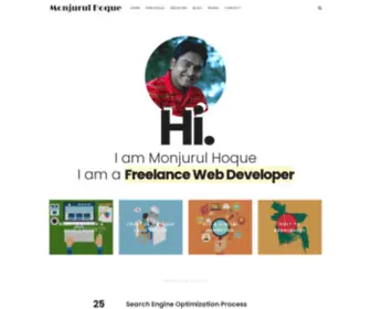 Monjurulhoque.com(Freelance Web Application Developer in Bangladesh) Screenshot