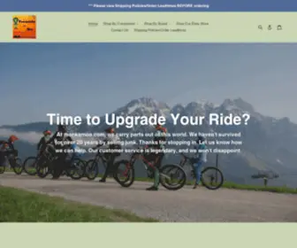 Monkamoo.com(Monk a Moo Mountain Bike Parts and Amphibious Remote Access Vehicles) Screenshot