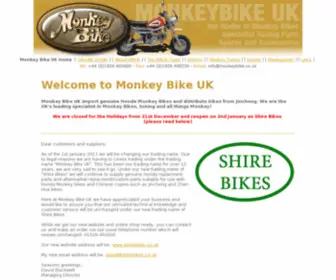 Monkeybike.co.uk(Monkey Bike UK Home) Screenshot