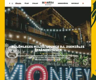 Monkeybistro.hu(Főoldal) Screenshot