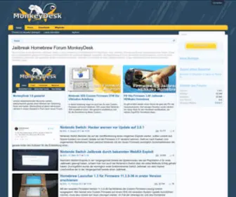Monkeydesk.at(Jailbreak Homebrew Forum MonkeyDesk) Screenshot