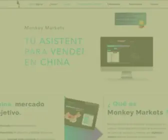 Monkeymarkets.eu(Exporta alimentos y bebidas a China) Screenshot