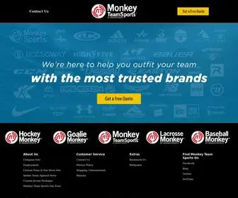Monkeyteamsports.com(MonkeySports Team Sales) Screenshot