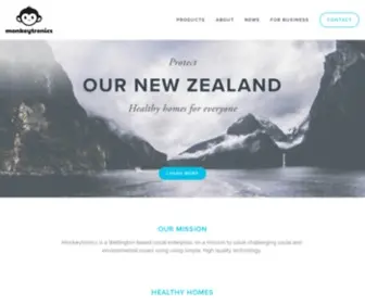 Monkeytronics.co.nz(Healthy housing NZ) Screenshot