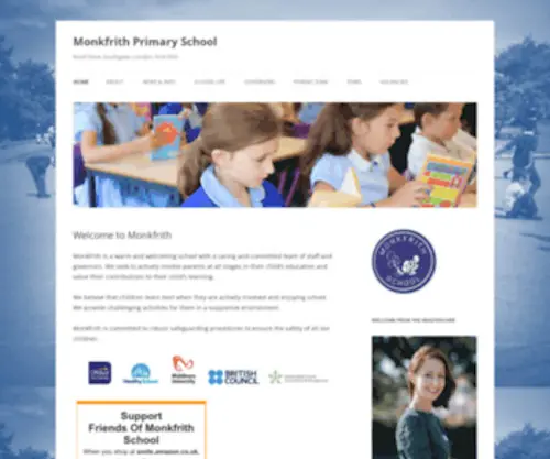 Monkfrithschool.co.uk(Monkfrith Primary School) Screenshot