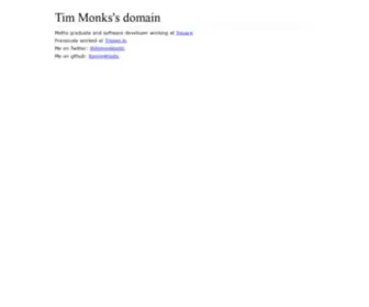 Monks.io(Tim Monks's domain) Screenshot