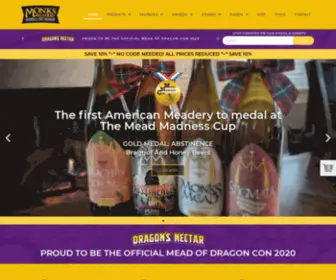 Monksmead.com(Mead from Georgia's First Meadery) Screenshot