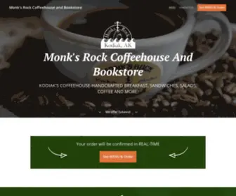 Monksrock.com(Order Online for Takeout / Pickup. Here at Monk's Rock Coffeehouse And Bookstore) Screenshot