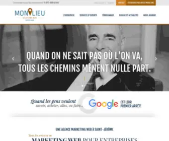 Monlieu.ca(Agence de marketing Web à St) Screenshot