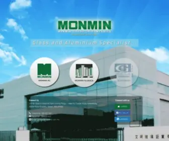 Monmin.com.my(Glass & Aluminium Specialist) Screenshot