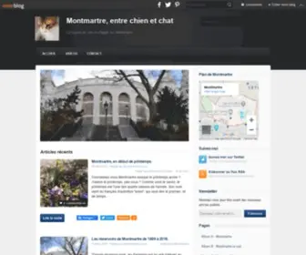 Monmontmartre.com(Montmartre, entre chien et chat) Screenshot