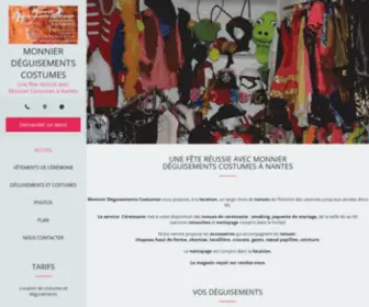 Monnier-Costumes-Nantes.fr(Monnier) Screenshot