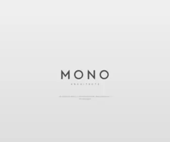 Monoarc.com(MONO Architects) Screenshot