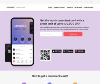 Monobank.com.ua(Мобільний банк monobank) Screenshot