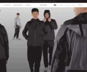 Monobistudio.com(Performance Clothing for the Urban Jungle) Screenshot