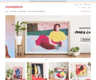 Monoblock.tv(Cuadernos, Agendas, Papelería y Objetos ilustrados) Screenshot