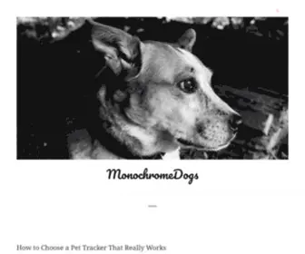 Monochromedogs.com(By dog lovers) Screenshot