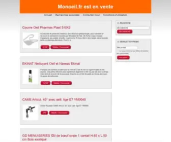 Monoeil.fr(MONOEIL page d'accueil) Screenshot