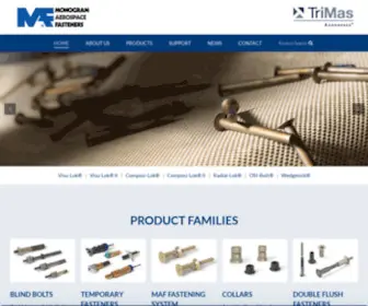 Monogramaerospace.com(Monogram Aerospace Fasteners) Screenshot