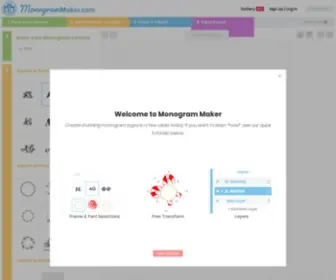 Monogrammaker.com(Monogram maker) Screenshot