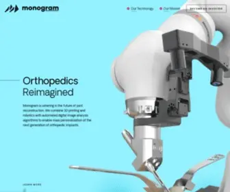 Monogramorthopedics.com(Monogram Orthopedics) Screenshot