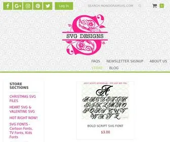 Monogramsvg.com(By SVG Designs) Screenshot