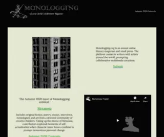 Monologging.org(A local) Screenshot