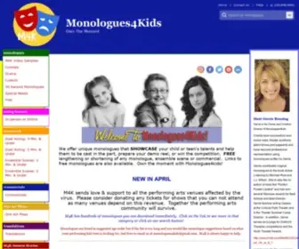 Monologues4Kids.com(Monologues4Kids) Screenshot