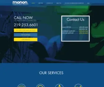 Monontelephone.com(Monon Communications) Screenshot