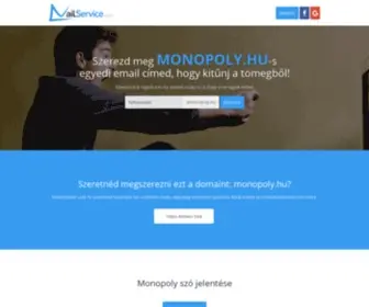 Monopoly.hu(Ingyenes emailcím domainnel) Screenshot