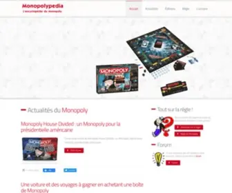 Monopolypedia.fr(Tout savoir sur le Monopoly) Screenshot