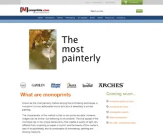 Monoprints.com(Monoprints and Monotypes) Screenshot