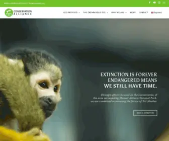 Monotiti.org(The Titi Conservation Alliance) Screenshot