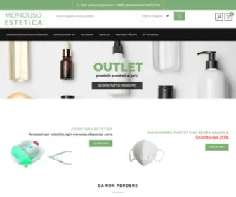 Monousoestetica.com(Monouso Estetica Prodotti e Forniture Centri Estetici) Screenshot