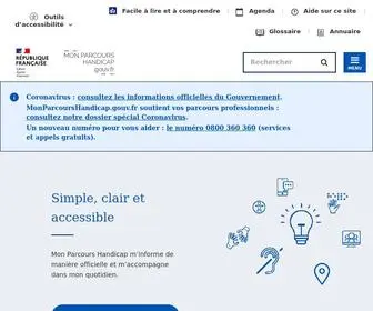 Monparcourshandicap.gouv.fr(Mon Parcours Handicap) Screenshot