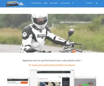 Monpermismoto.com(Permis moto : votre 2ème formateur) Screenshot