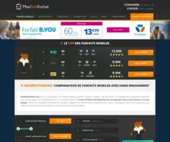 Monpetitforfait.com(Comparateur de forfait mobile) Screenshot