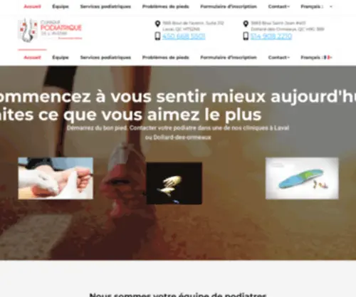 Monpodiatre.com(Mon Podiatre) Screenshot