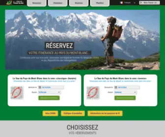 Monrefugepaysdumontblanc.com(Tour du Pays du Mont Blanc) Screenshot